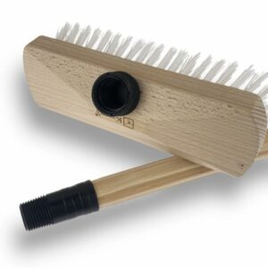 Alternative view of Balai brosse lave-pont Nylon blanc  | Sortie 30 mm | Haute qualité KAROP'S