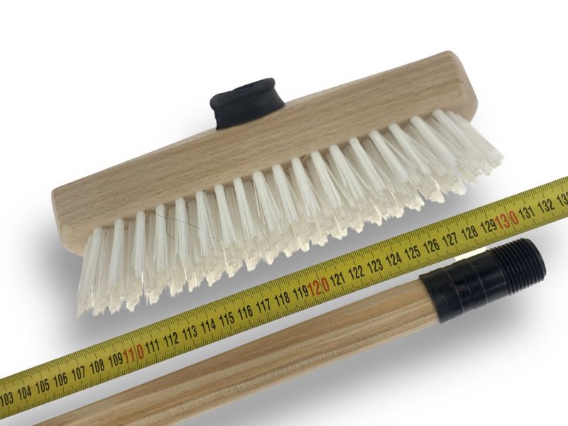 Balai brosse lave-pont Nylon blanc | Sortie 30 mm | Haute qualité KAROP'S – Image 7