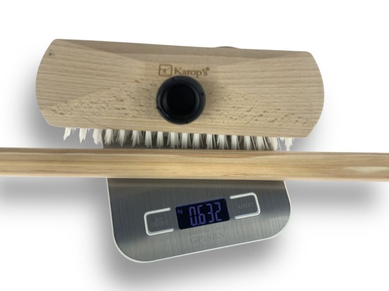 Balai brosse lave-pont Nylon blanc | Sortie 30 mm | Haute qualité KAROP'S – Image 9