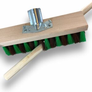 Balais de jardinage cantonniers 32 cm en Fibre synthétique zébrée marron et verte