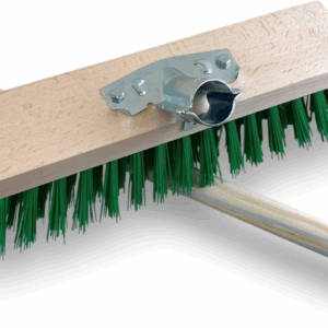 Balais de jardinage cantonnier 32 cm en fibre PVC verte résistante | Sortie 90 mm