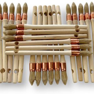 Lot de 24 pinceaux à rechampir | Différents diamètres - 15-mm