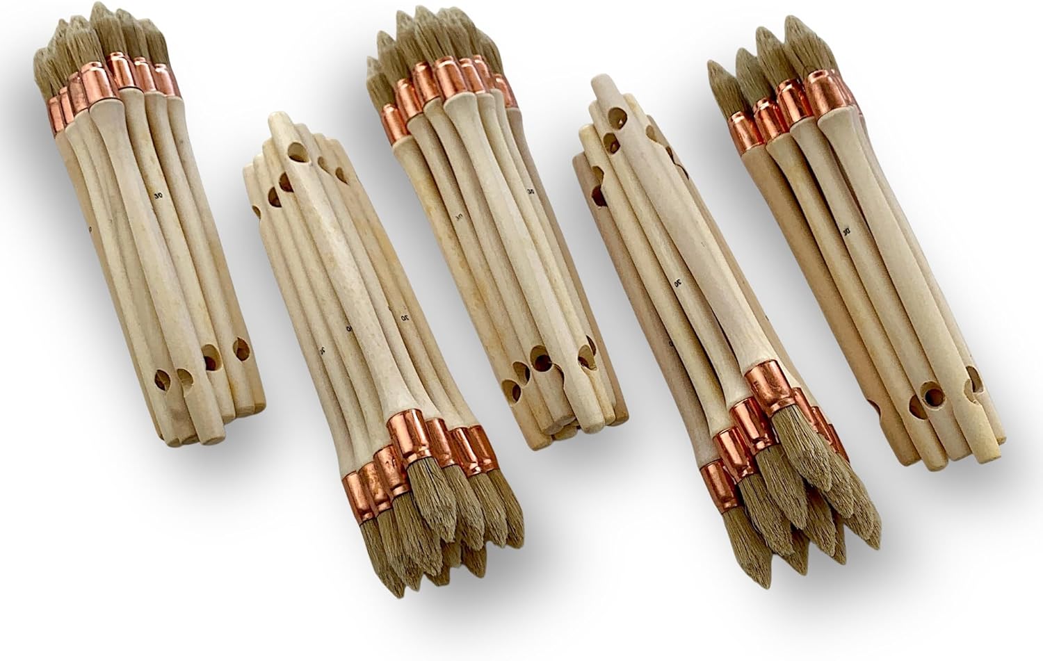 Lot de 50 pinceaux à rechampir | Différents diamètres – Image 2