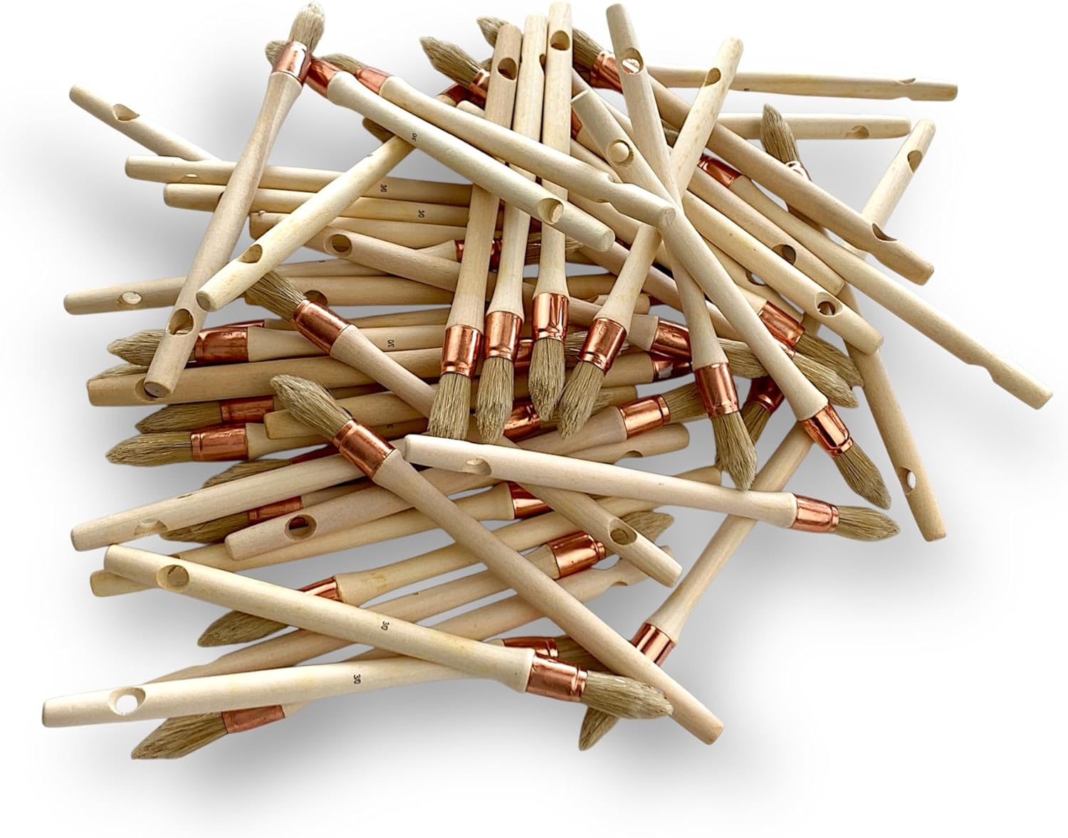 Lot de 50 pinceaux à rechampir | Différents diamètres – Image 6