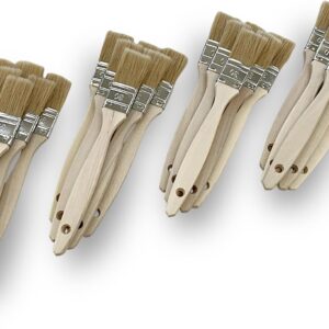 Lot de 24 pinceaux queue de morue simple épaisseur - 40-mm